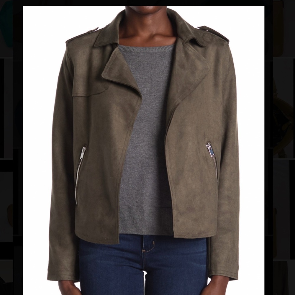 SOLD Philosophy Faux Suede Moro Jacket